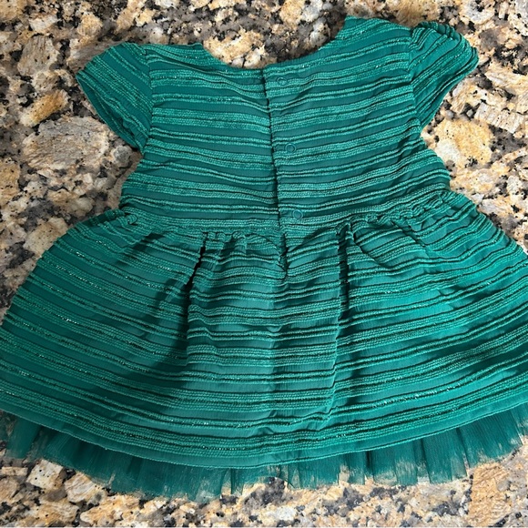 Cat & Jack Green Circle Puff Dress - Picture 2 of 4